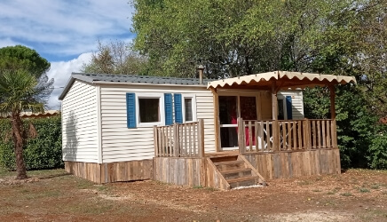 Mobil-home 3 chambres 36 m² en location au camping dans le Lot, Le Bel Air, au cœur du Quercy