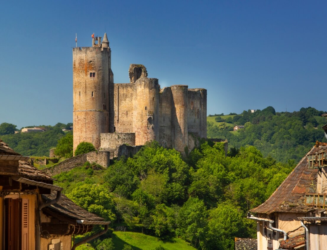 Château de Najac dans le Quercy en Aveyron